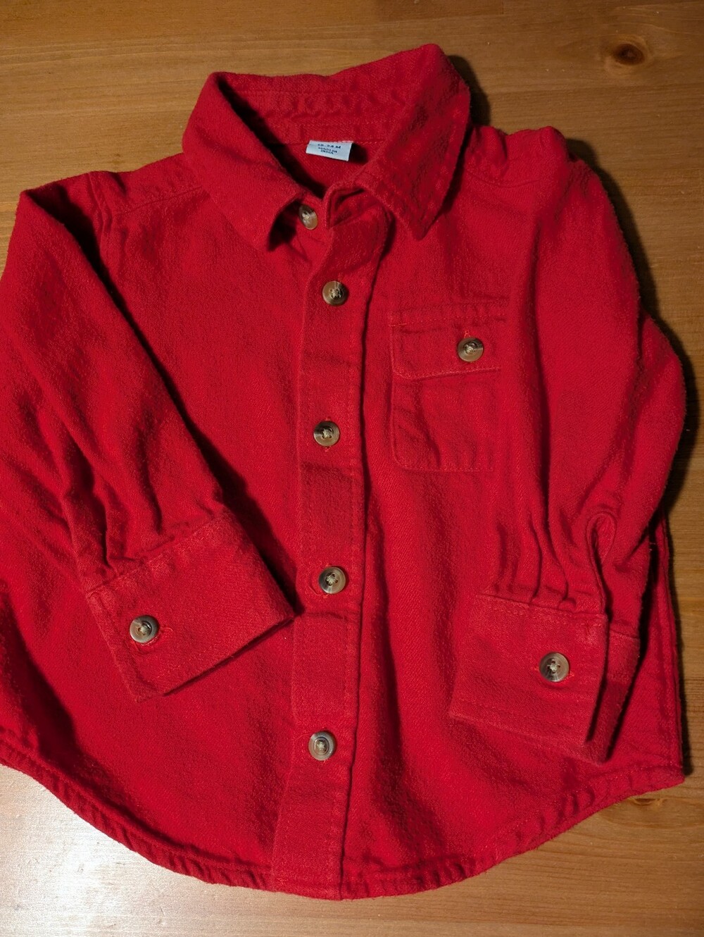 Old Navy Red Cotton Button Up Shirt for Toddler